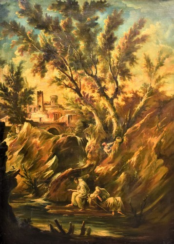 Paysage Fantastique - Alessandro Magnasco (Gênes 1667 - 1749)